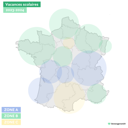 Calendrier des vacances scolaires 2023 - 2024 en France - Le Petit Moutard